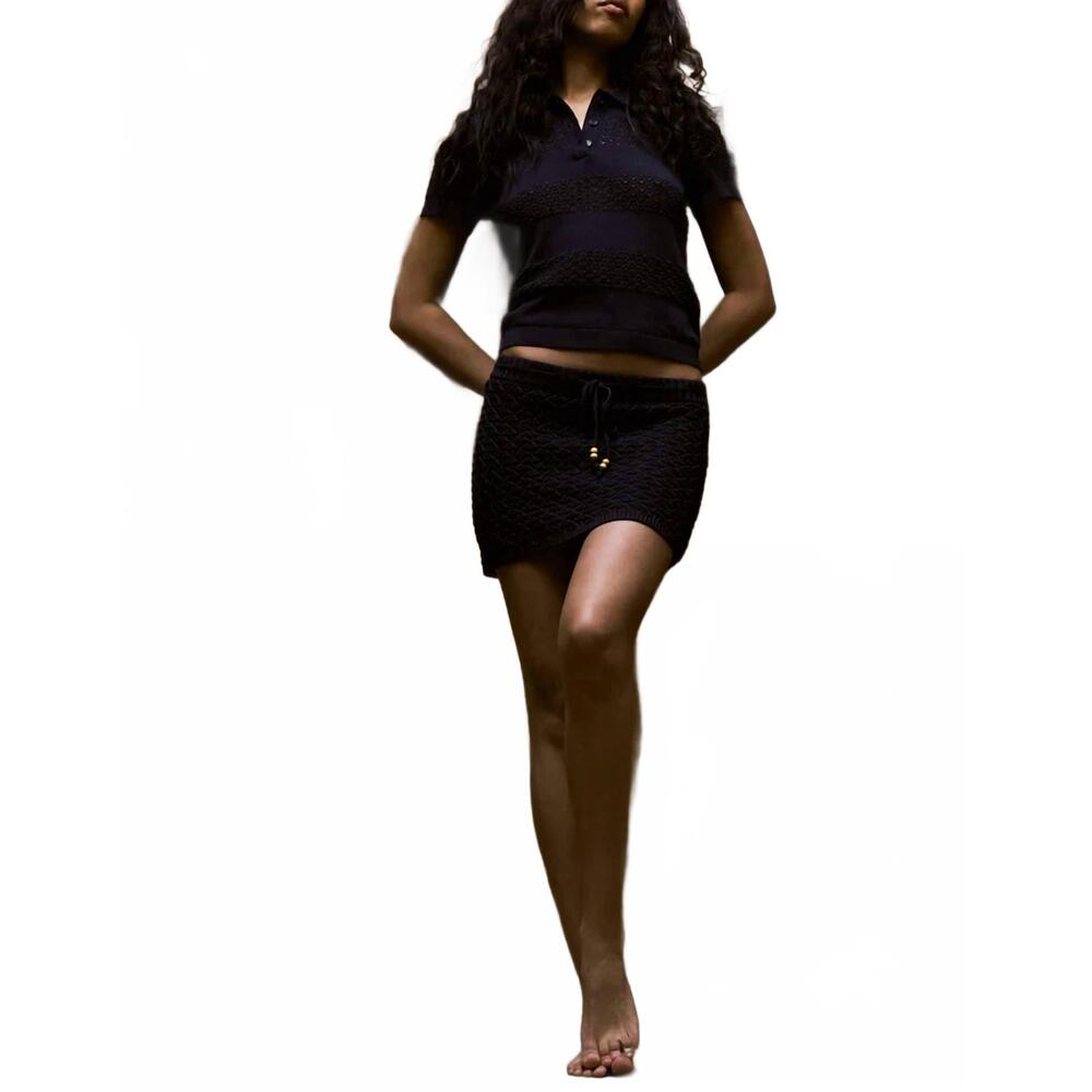 NEW THE GARMENT riviera mini skirt in navy
